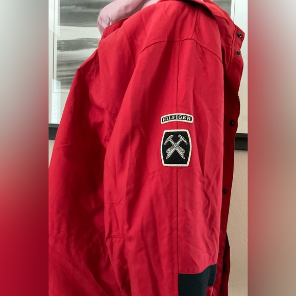 Tommy Hilfiger Ski Parka Red Coat Winter Jacket Mens Size Large - Picture 12 of 12